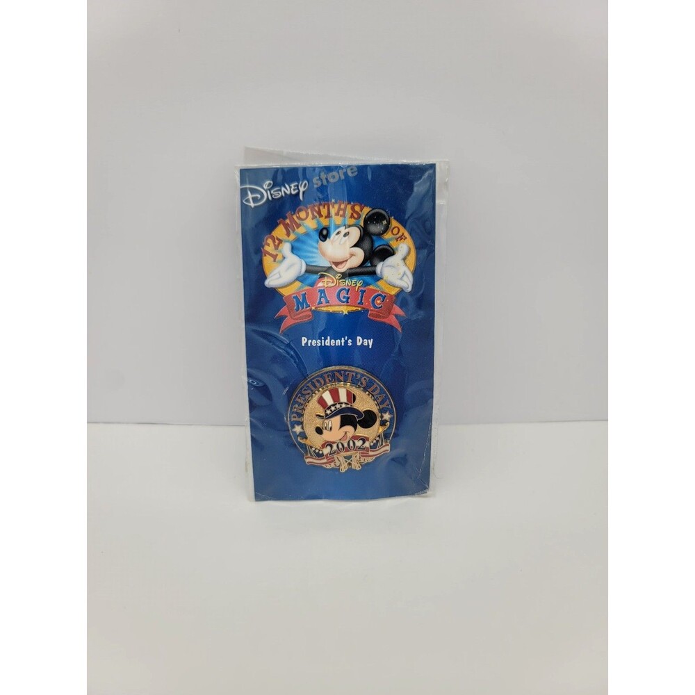 Disney Store 12 Months of Magic President's Day 2002 Patriotic Mickey Flag Pin